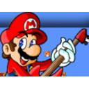 Rock N Roll Mario — cartoon emoji for Slack & Discord