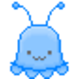 Blue Alien — cartoon emoji for Slack & Discord (Discord)