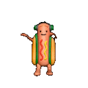 Hotdogdance — cartoon emoji for Slack & Discord