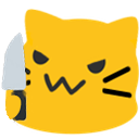 Meow Evilknife — cartoon emoji for Slack & Discord