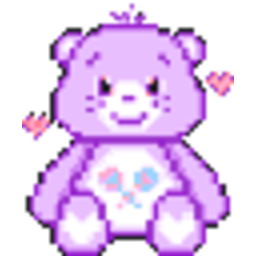 Carebear Purple — cartoon emoji for Slack & Discord (Discord)
