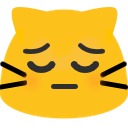 Meow Pensive2 — cat emoji for Slack & Discord