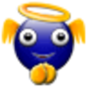 Blue Angel 2 — cartoon emoji for Slack & Discord