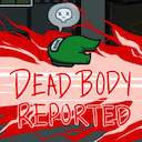 Dead Body Reported Among Us — cartoon emoji for Slack & Discord