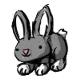 Gray Bunny — cute emoji for Slack & Discord (Discord)