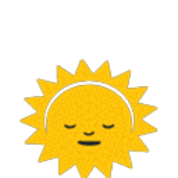 Blob Sun — cartoon emoji for Slack & Discord (Discord)