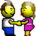 Hug And Kiss — cartoon emoji for Slack & Discord