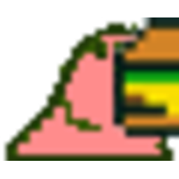 Hamburger Parrot — cartoon emoji for Slack & Discord (Discord)