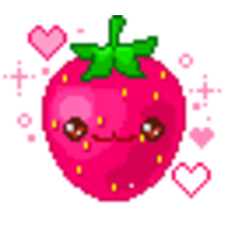 Strawberry Sparkle 2 — cartoon emoji for Slack & Discord (Discord)