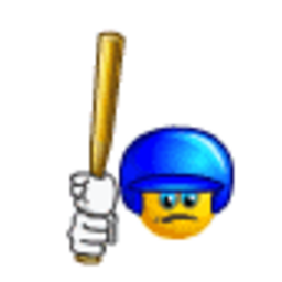 Baseball Batter — cartoon emoji for Slack & Discord (Discord)