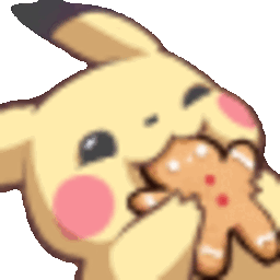 Pikachu Gingerbread — cartoon emoji for Slack & Discord (Discord)