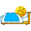 Sleep In Bed — cartoon emoji for Slack & Discord