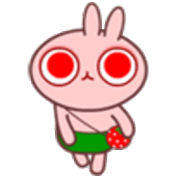 Rabbit Walking — cartoon emoji for Slack & Discord (Discord)