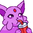Espeon Sip — cartoon emoji for Slack & Discord