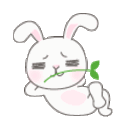 Rabbit Chilling — cartoon emoji for Slack & Discord