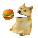 Doge Eating — dog emoji for Slack & Discord