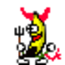 Banana Devil — cartoon emoji for Slack & Discord (Discord)