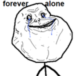 Forever Alone — meme emoji for Slack & Discord (Discord)