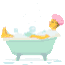Bubble Bath — cartoon emoji for Slack & Discord