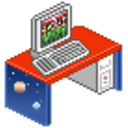 Computer Desk 3 — computer emoji for Slack & Discord