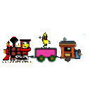 Bananadance Train — cartoon emoji for Slack & Discord