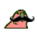 Parrot Mustache — cartoon emoji for Slack & Discord
