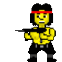 Rambo — pixel-art emoji for Slack & Discord