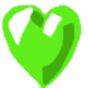 Green Heart Blub — heart emoji for Slack & Discord