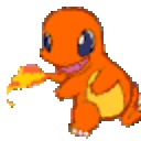 Charmander Spin — cartoon emoji for Slack & Discord