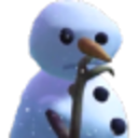 Snowman Think — cartoon emoji for Slack & Discord