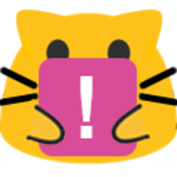 Meow Exclamationpoint — cartoon emoji for Slack & Discord (Discord)