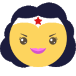 Wonder Woman — cartoon emoji for Slack & Discord (Discord)