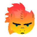 Angry Unicorn 2 — cartoon emoji for Slack & Discord