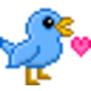 Blue Bird 2 — cartoon emoji for Slack & Discord