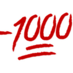 1000 — text emoji for Slack & Discord (Discord)