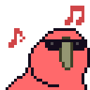Rythmical Parrot — cartoon emoji for Slack & Discord