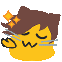 Meow Hairflip — cartoon emoji for Slack & Discord