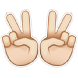 Deuces — hand-gesture emoji for Slack & Discord (Discord)