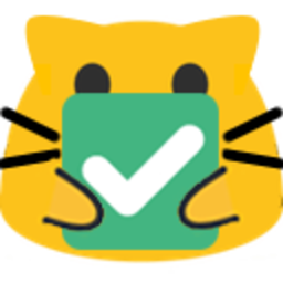 Meow Checkmark — cartoon emoji for Slack & Discord (Discord)