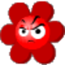 Angry Flower — cartoon emoji for Slack & Discord