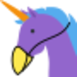 Birb Unicorn Face — cartoon emoji for Slack & Discord (Discord)