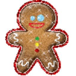 Gingerbread Man — cartoon emoji for Slack & Discord (Discord)