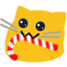 Meow Candycanenom — cartoon emoji for Slack & Discord (Discord)