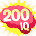 200 Iq Brainy Burst — cartoon emoji for Slack & Discord