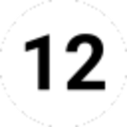 Number 12 Circle — symbol emoji for Slack & Discord (Discord)