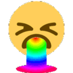 Rainbowpuke — cartoon emoji for Slack & Discord (Discord)