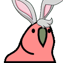 Bunny Parrot — cartoon emoji for Slack & Discord