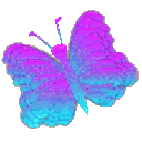 Butterfly Rainbow 2 — colorful emoji for Slack & Discord