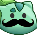 Bulb Moustasche — cartoon emoji for Slack & Discord