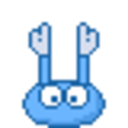 Bounce Blue — cartoon emoji for Slack & Discord